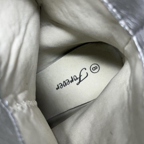 Forever Silver Rhinestone Cowboy Boots | Women’s Size 8 - Picture 4 of 8